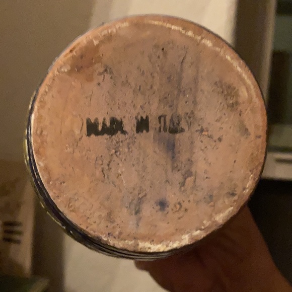 Mid Century Italian Bitossi Multi Color Hand Made Pottery Vase - Picture 5 of 5